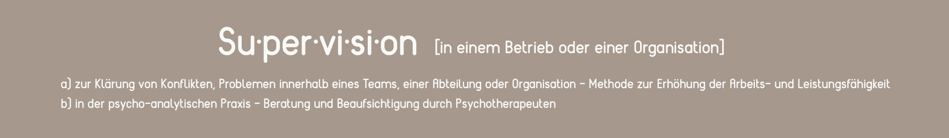 Supervision Aschaffenburg